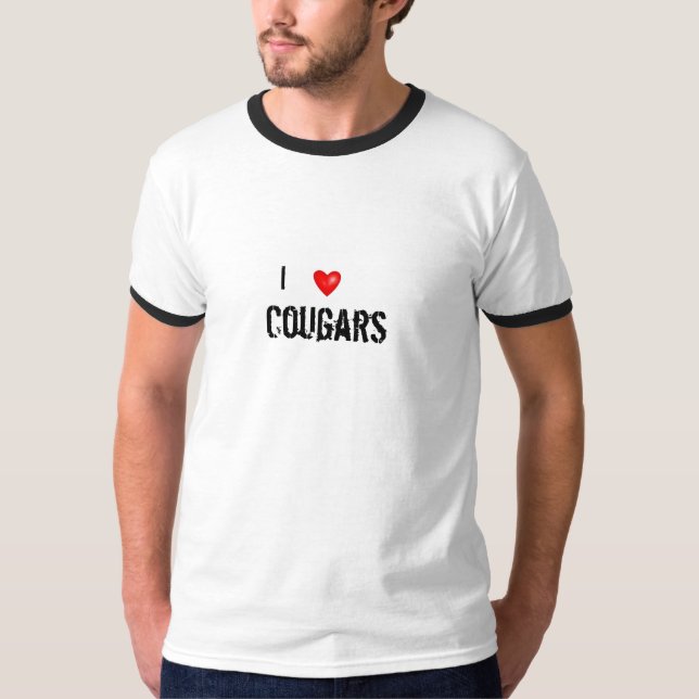 I (heart) Cougars T-Shirt (Front)