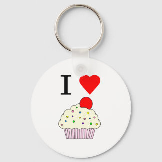 I heart Cupcakes Key Ring