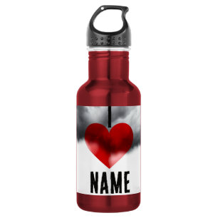 I Heart Custom Name 532 Ml Water Bottle