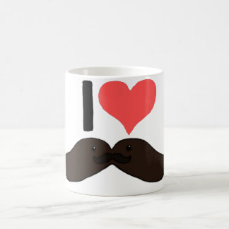 I heart Cute Mustache's Coffee Mug
