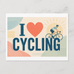 "I [Heart] Cycling" Postcard