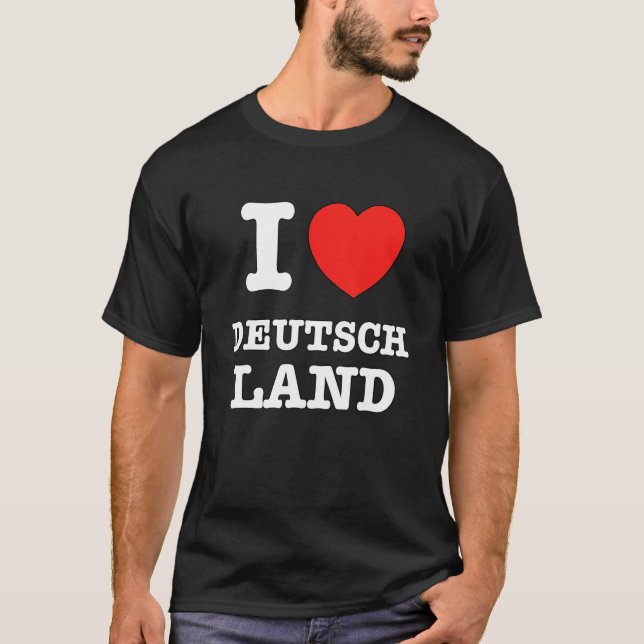 I Heart Deutschland German Love T-Shirt (Front)