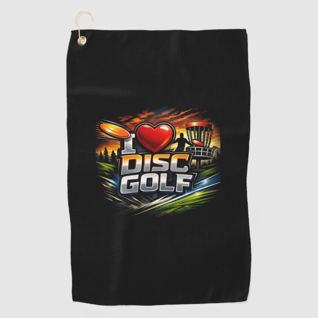 I heart DG Golf Towel (Front)