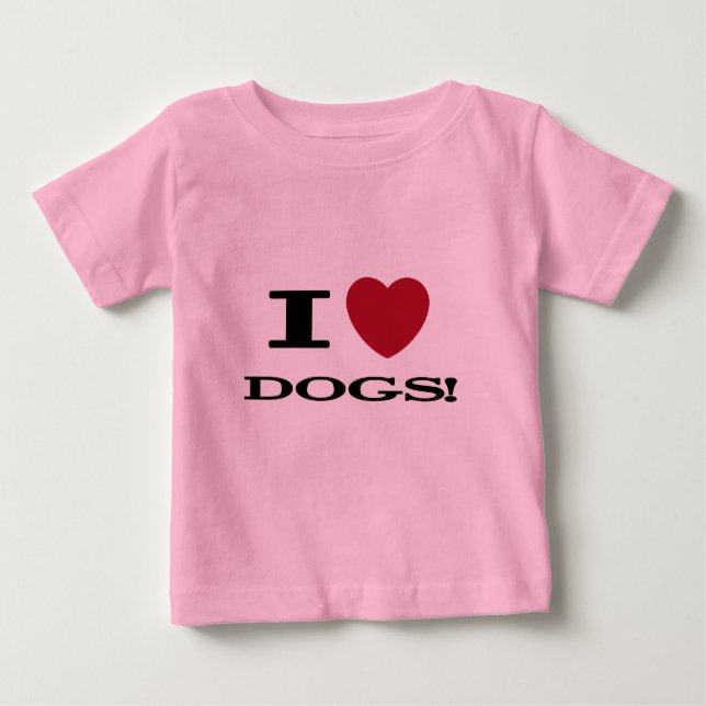 I Heart Dogs Tshirts and Gifts (Front)