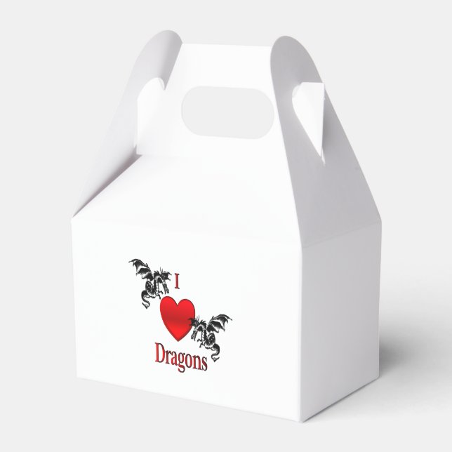 I Heart Dragons Favour Box (Front Side)