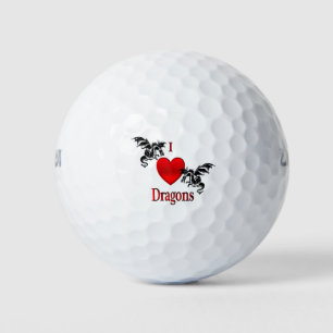 I Heart Dragons Golf Balls
