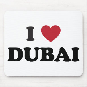 I Heart Dubai United Arab Emirates Mouse Pad
