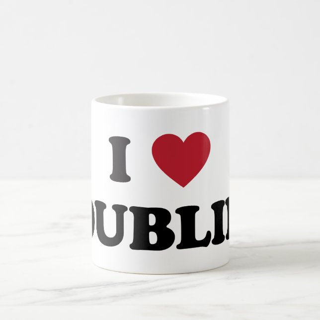I Heart Dublin Ireland Coffee Mug (Center)
