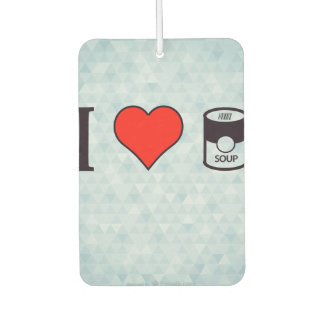 I Heart Eating A Soup In Can Car Air Freshener
