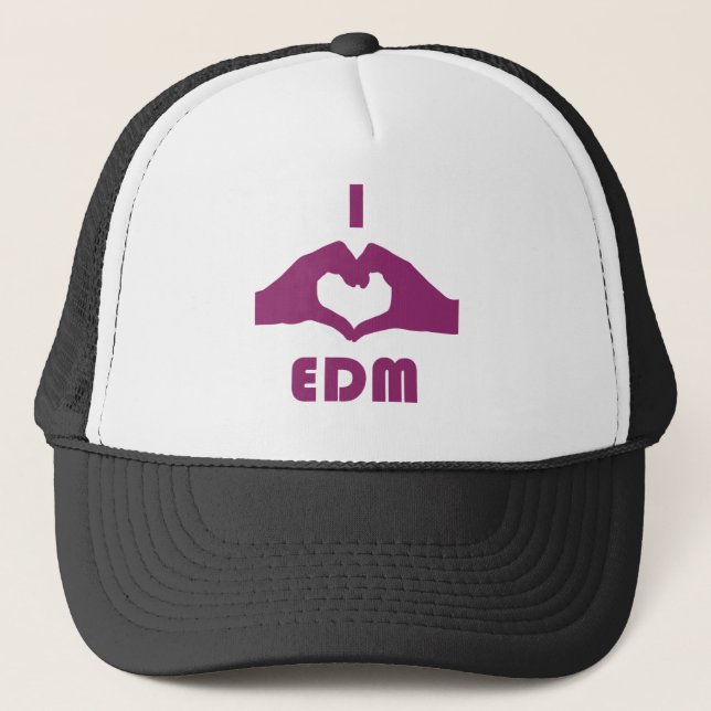 I Heart EDM Trucker Hat (Front)