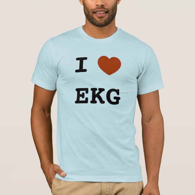 I heart EKG T-Shirt (Front)