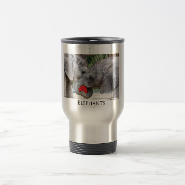 I(heart)elephants Travel Mug (Center)