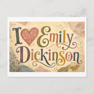 "I [Heart] Emily Dickinson" Postcard