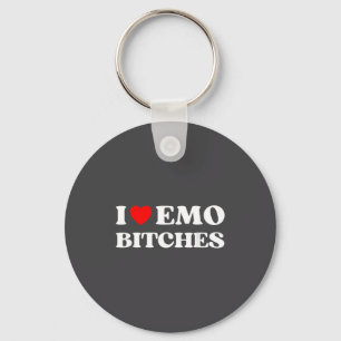 I Heart Emo Es Funny Quote Red Heart Emo Girl Styl Key Ring