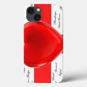 I Heart England Flag of St George Patriotic iPhone 13 Case