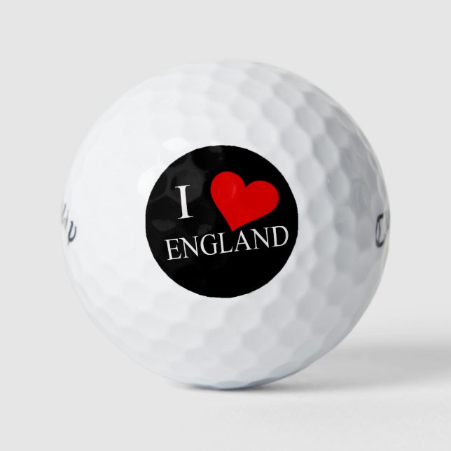 I Heart England wt cwb gbcnt Golf Balls (Front)