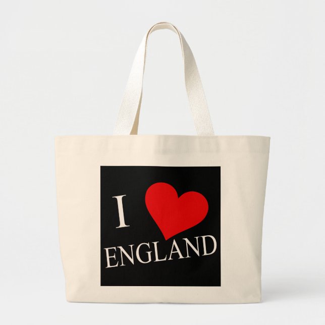 I Heart England wt jtcnt Large Tote Bag (Front)