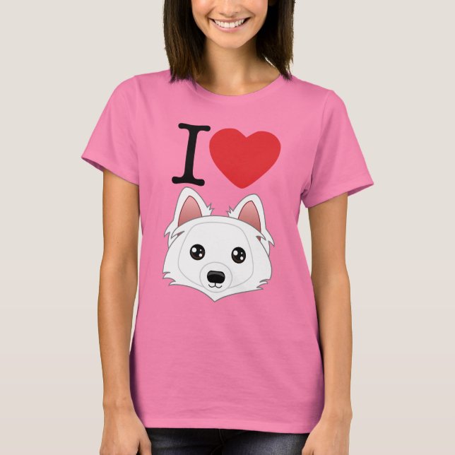 I Heart Eskimo Dogs T-Shirt (Front)