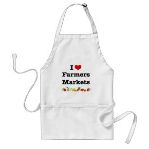 I Heart Farmers Markets Standard Apron