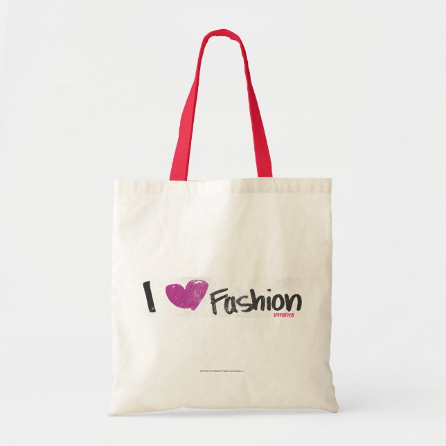 I Heart Fashion Aqua Tote Bag (Front)