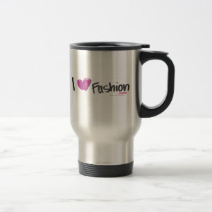 I Heart Fashion Aqua Travel Mug