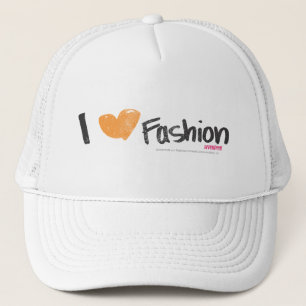I Heart Fashion Orange Trucker Hat