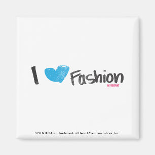 I Heart Fashion Yellow Magnet