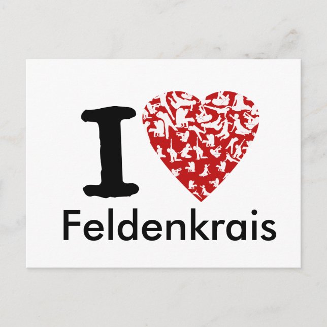 I Heart Feldenkrais Postcard | Fully Editable (Front)