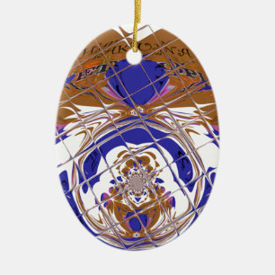 I Heart Flag - Love Ethiopia Red Golden Green Ho Ceramic Tree Decoration