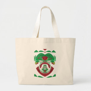 I Heart Flag - Love Ethiopia   Red Golden Green   Large Tote Bag