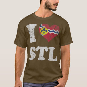 I Heart Flag of St Louis Missouri T-Shirt