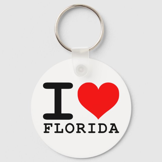 I Heart Florida Key Ring (Front)