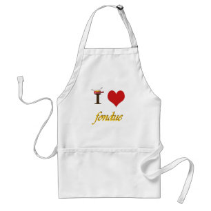 I heart fondue standard apron