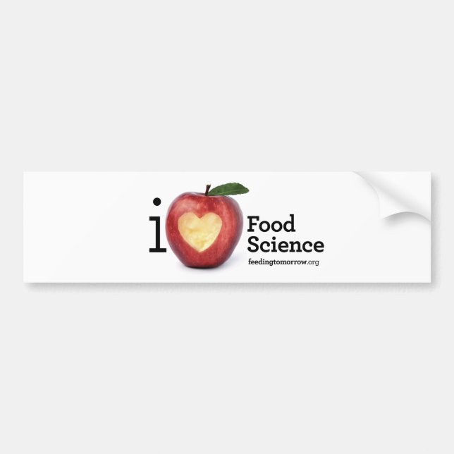"I Heart Food Science" Bumper Sticker (Front)