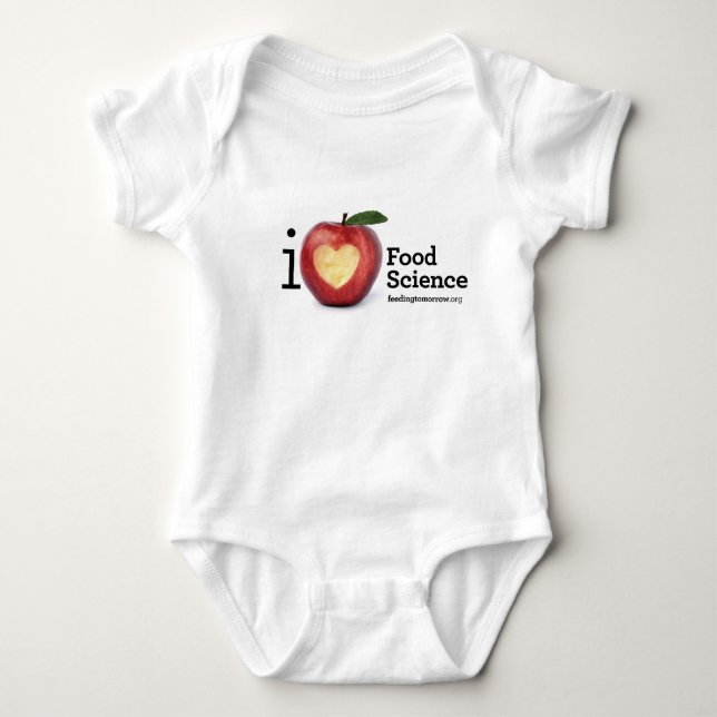 "I Heart Food Science" Creeper (Front)