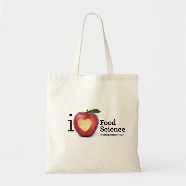 "I Heart Food Science" Tote Bag (Front)