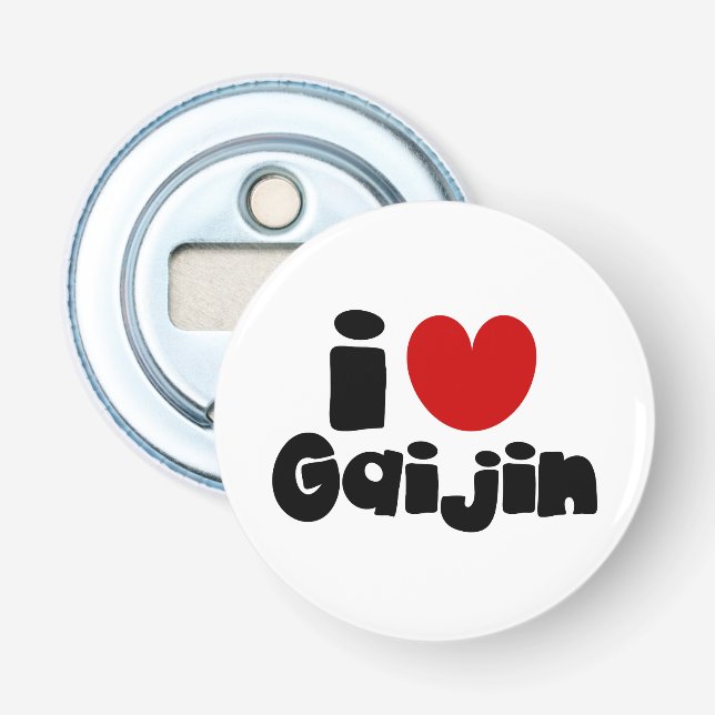 i heart Gaijin Bottle Opener (Front)