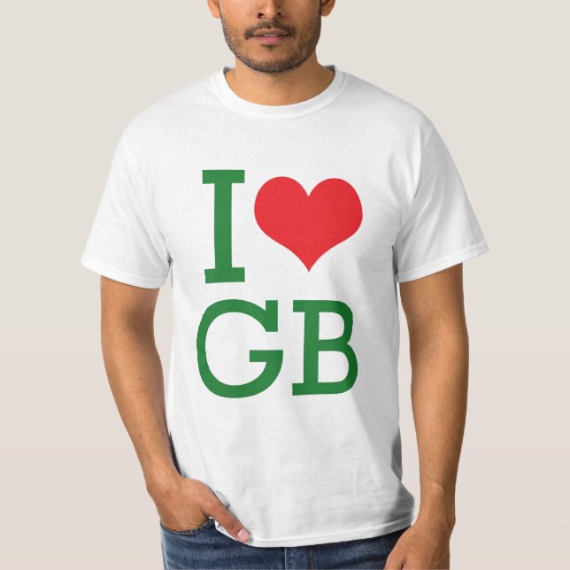 i heart gb T-Shirt (Front)