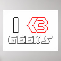 I Heart Geeks ASCII ART