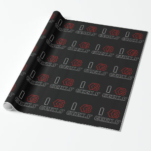 I Heart Geeks ASCII ART Wrapping Paper