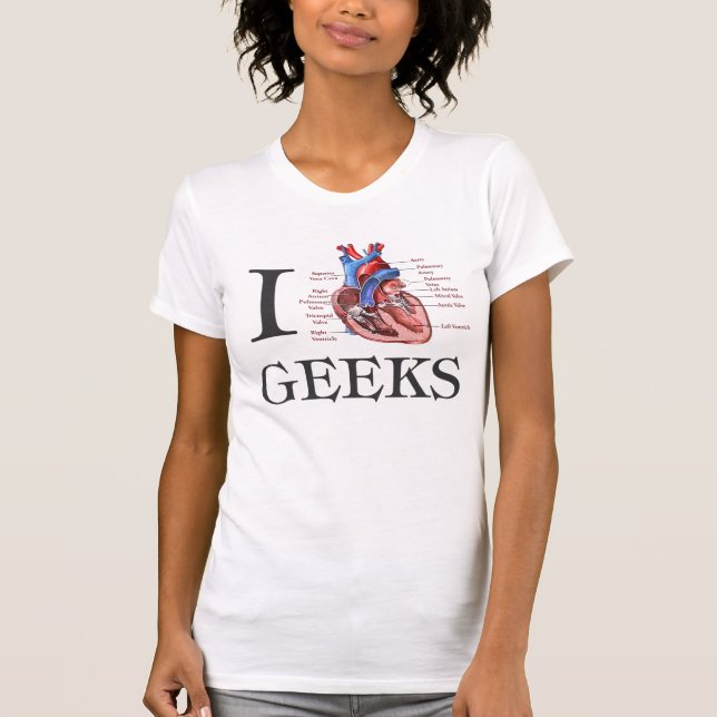 I heart Geeks T-Shirt (Front)