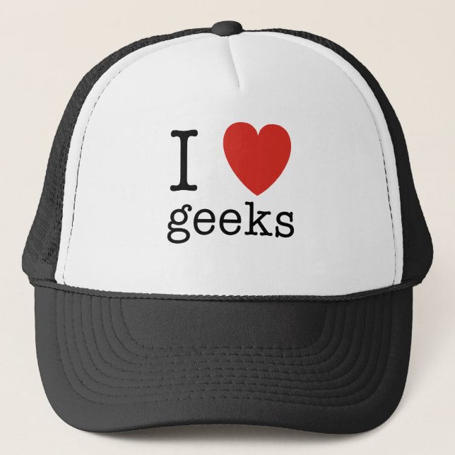 I Heart Geeks Trucker Hat (Front)