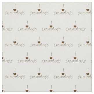I "heart" Genealogy Fabric