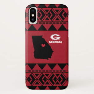 I Heart Georgia State   Tribal Pattern Case-Mate iPhone Case