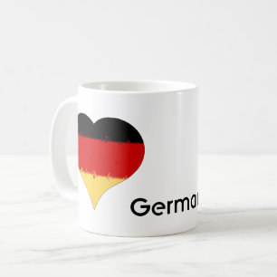 I Heart Germany German Flag  Coffee Mug