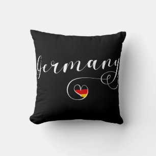 I Heart Germany, German Flag Cushion