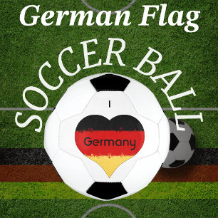I Heart Germany German Flag Soccer Ball
