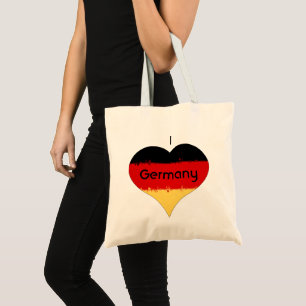 I Heart Germany German Flag  Tote Bag