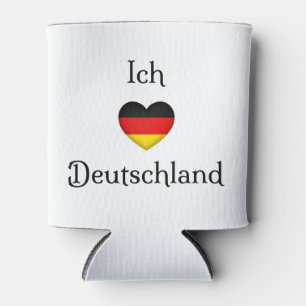 "I Heart Germany" German Pride World Traveller Can Cooler