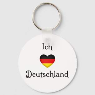 "I Heart Germany" German Pride World Traveller Key Ring